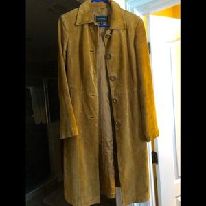 Suede Pea coat
